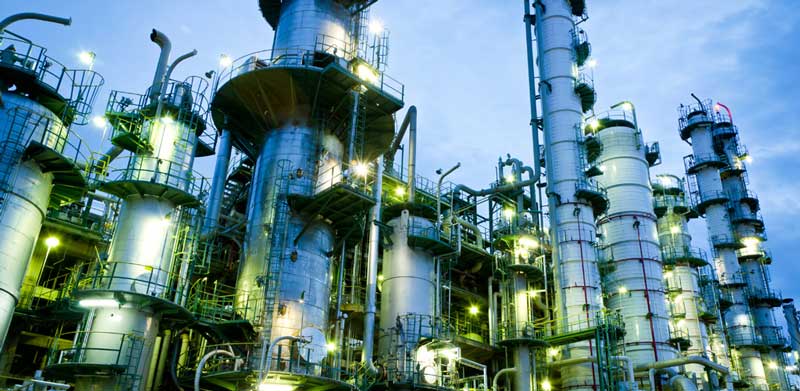 Industrial manufacturing bitumen